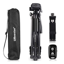 Load image into Gallery viewer, 72-inch Camera Tripod, UBeesize Portable Aluminum Alloy Tripod &amp; Monopod with Wireless Remote Shutter, Professional Travel Video Tripods with Carry Bag &amp; Phone Holder for DSLR Cameras, Cell Phones.
