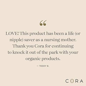 Cora Organic, Lanolin-Free, Baby-Safe Nipple Cream/Nursing Balm Soothes Nipples Naturally for Safe, Comfortable Breastfeeding
