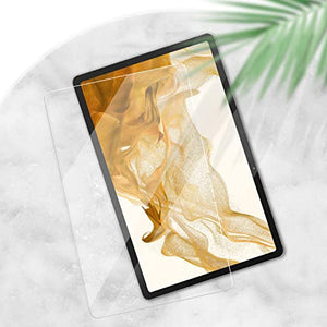 SPARIN 2 Pack Screen Protector Compatible with Samsung Galaxy Tab S8/S7 11 inch, Tempered Glass, Alignment Frame