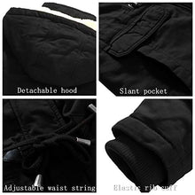 Load image into Gallery viewer, Wantdo Women&#39;s Warm Thickened Parka Jacket with Removable Hood Black, S
