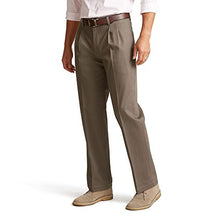 Load image into Gallery viewer, DOCKERS Men's Classic Fit Signature Khaki Lux Cotton Stretch Pants-Pleated (Regular and Big &amp; Tall), Dark Pebble, 42W x 30L
