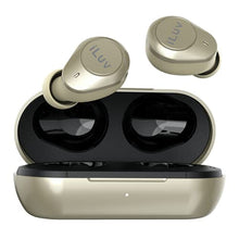 Load image into Gallery viewer, iLuv TB200 Gold True Wireless Earbuds Cordless in-Ear Bluetooth 5.0 with Hands-Free Call Microphone, IPX6 Waterproof Protection, High-Fidelity Sound; Includes Compact Charging Case &amp; 4 Ear Tips
