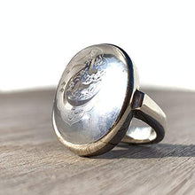 Load image into Gallery viewer, Dur e Najaf Ring Silver | خاتم در النجف الاصلي | AlAliGems | Genuine Dur E Najaf Stone Ring | Engraved Ya Hayder Size 10.75
