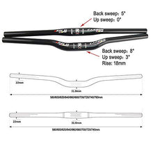 Load image into Gallery viewer, RXL SL Carbon Fiber Mountain Bike Handlebar Bicycle Flat Bar MTB Handlebar 31.8660mm Bicycle Handlebars Parts
