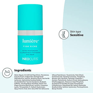 NeoCutis Neocutis LUMIERE FIRM RICHE Extra Moisturizing Illuminating & Tightening Eye Cream 15ml (0.5 fl. oz.), 2.6 fl. oz.