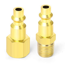 Load image into Gallery viewer, Taisher Air Hose Fittings, 1/4''NPT Quick Connect Air Coupler and Plug Kit, I/M Type, 14 Pieces Air Compressor Accessories Fittings

