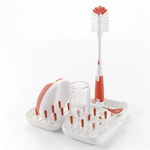 OXO Tot On-The-Go Drying Rack & Bottle Brush with Bristled CleanerNew Colors Available
