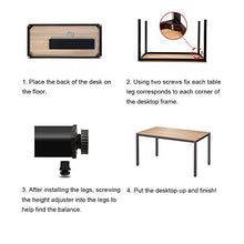 Load image into Gallery viewer, Need Computer Desk 63 inches Gaming Desk Writing Desk with BIFMA Certification Workstation Office Desk,Black AC3CB-160
