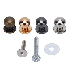 Load image into Gallery viewer, Shanrya Button Stud, Drawer Pull Leather Rivets Brass Plating for Clothe for Leather Bracelet for DIY Bags for Belts
