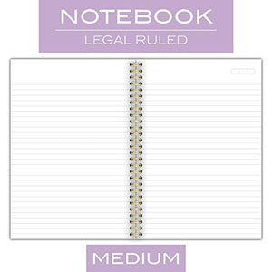 Mead Cambridge Meeting Notebook, Journal, 9-1/2" x 6-5/8 ", Legal Ruled, 80 Twinwire Sheets, Notetaking, Teal (49587)