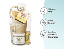 Load image into Gallery viewer, Burt’s Bees Valentine’s Gift Set, 3 Hand Repair Moisturizing Products for Men &amp; Women - Almond Milk Cream, Lemon Butter Cuticle Cream, Shea Butter Cream, with Gloves
