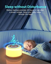 Load image into Gallery viewer, Anescra White Noise Machine with Rechargeable Battery Night Light for Baby Adults Kids, Portable Sleep Sound Machine for Home, Office, Travel

