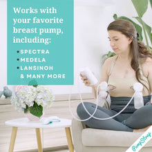 Load image into Gallery viewer, Pump Strap Handsfree Strapless Pumping Bra for Breastfeeding Women, Easy Size-Adjustable Pumping Bra (A/DD, Beige)
