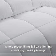 Load image into Gallery viewer, Abakan All Season Full Soft Comforter Down Alternative Quilted Hotel Collection Winter Warm Fluffy-Light white-82x86 Inches
