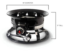 Load image into Gallery viewer, Outland Living Portable Propane Fire Pit, 19-inch, 58,000 BTU Smokeless Gas Firebowl | Perfect for Camping, Patio, Backyard, Tailgating, Deck, RV| Black 823 Standard
