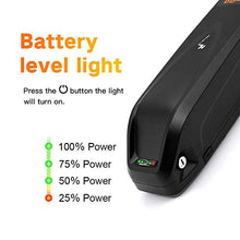 Load image into Gallery viewer, X-go Ebike Battery 48V/36V 13AH/10AH Lithium ion Battery with Charger, USB Port, Electric Bike Battery for 500W/1000W Bike Motor Black (36V 15AH 500W)
