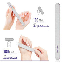 Load image into Gallery viewer, Teenitor Nail Polish Gel Remover Tools Kit with Nail Clips Nail Remover Pads Cuticle Pusher Nail Brushes Nail File Grits 120/180 Buffer Block Grits 400/4000, 6 Pack
