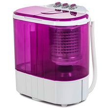 Load image into Gallery viewer, Portable Washing Machine, Kuppet 10lbs Compact Mini Washer, Wash&amp;Spin Twin Tub Durable Design to Wash All your Laundry or Swim Suit for Apartments, Dorms, RV Camping (Purple)
