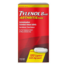 Load image into Gallery viewer, Tylenol 8 Hour Arthritis Pain Tablets with Acetaminophen for Joint Pain, 100 ct
