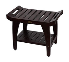 Load image into Gallery viewer, Decoteak Tranquility Shower Bench, 24" Length, Brown
