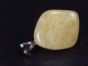 Agni Gold Danburite Silver Pendant From Tanzania - 1.1"