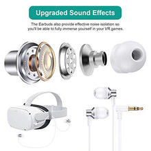 Load image into Gallery viewer, BEJOY VR PU Leather Face Bracket &amp; Protective Lens Cover for Oculus Quest 2, Dust Proof &amp; Anti-Scratch Cover, 3D 360 Degree Surrounding Sounds Gaming Headphones for Oculus 2
