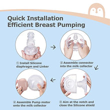 Load image into Gallery viewer, Momcozy Double Wearable Breast Pump, Low Noise&amp; Hands-Free Breast Pump, Portable 2pcs Electric Breast Pump with 2 Mode &amp; 5 Levels- 24mm Pink
