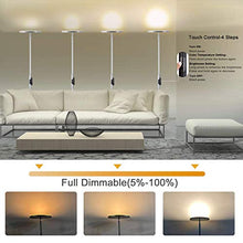 Load image into Gallery viewer, 2PCS, 1Silvery Grey+1Black, JOOFO Floor Lamp,30W/2400LM Sky LED Modern Torchiere 3 Color Temperatures Super Bright Floor Lamps-Tall Standing Pole Light with Remote &amp; Touch Control
