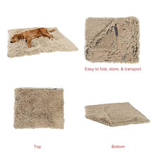 Load image into Gallery viewer, Best Friends by Sheri Calming Shag Fur Taupe Pet Throw Blanket 30x40
