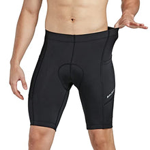 Load image into Gallery viewer, BALEAF Men's Cycling Shorts 3D Padded Road Bike Bicycle Riding Tights MTB Cycle Gravel Biking Pockets UPF 50+ Black Size L
