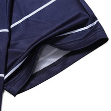 Load image into Gallery viewer, IGEEKWELL Mens Golf Polo Shirt Short Sleeve Fast Dry Tennis T-Shirts Running Sport Tactical Shirts 102-Navy L
