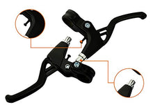 Load image into Gallery viewer, Bicycle BicycleStore 1 Pair Universal Aluminum Alloy Brake Handle Mountain Road Bike Brake Lever Diameter 22mm(Black)
