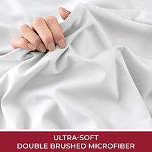 Load image into Gallery viewer, Mellanni Bed Sheet Set + Duvet Cover Set Bundle&amp;Save - Hotel Luxury 1800 Bedding - Bundle Includes: 4pcs Bed Sheet Set and 5pcs Duvet Cover Set (Queen, White)
