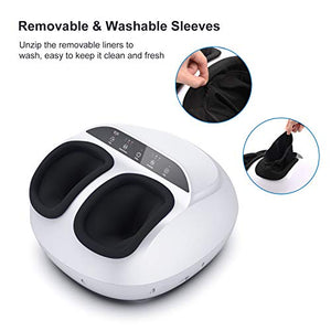 RENPHO Foot Massager Machine with Heat, Shiatsu Deep Kneading, Compression, Relieve Foot Discomforts from Plantar Fasciitis, Fits feet up to Men Size 12