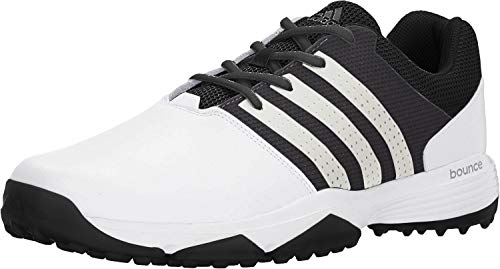 adidas Men's 360 Traxion Golf Shoe, FOOTWEAR WHITE/FOOTWEAR WHITE/CORE BLACK, 8 M US