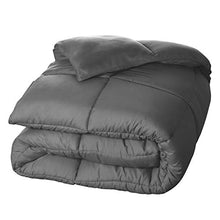 Load image into Gallery viewer, SUPERIOR Oversized All-Season Reversible Down Alternative Comforter, King, Silver
