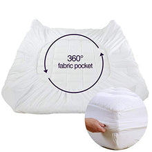 Load image into Gallery viewer, EASELAND Queen Size Mattress Pad Pillow Top Mattress Cover Quilted Fitted Mattress Protector Cotton Top 8-21&quot; Deep Pocket Cooling Mattress Topper (60x80 Inches, White)
