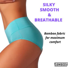 Load image into Gallery viewer, Bambody Absorbent Panty: Period Panties/Maternity &amp; Postpartum Underwear (4X-LARGE, 3 PACK (PINK/BLUE/GREEN))
