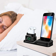 Load image into Gallery viewer, ACHICOO 3 in 1 Charging Dock Holder for i-Phone X 8 7 Silicone Charging Stand Dock Station for A-pple Watch Air-Pods Electronic Phone Computer Products for Travel/Work
