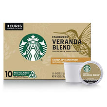 Load image into Gallery viewer, Starbucks Blonde Roast K-Cup Coffee Pods — Veranda Blend for Keurig Brewers — 1 box (10 pods total)
