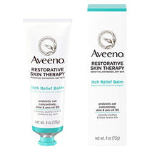 Load image into Gallery viewer, Aveeno Restorative Skin Therapy Itch Relief Body Balm for Sensitive, Distressed, Dry Skin, With Prebiotic Oat &amp; Pramoxine Hcl, Formulated Without Parabens, Fragrance &amp; Steroids, 4.0 Ounce
