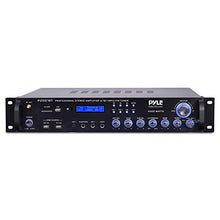 Load image into Gallery viewer, Multi Channel Bluetooth Preamplifier Receiver - 2000 Watt Audio Home Speaker Sound Stereo Receiver W/Radio, USB, Headphone, Aux, RCA, Dual Microphone W/Echo, Led, Wireless Streaming - Pyle P2001BT
