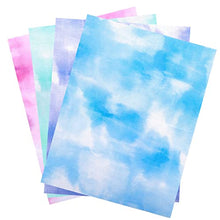 Load image into Gallery viewer, Pllieay 4 Pieces 4 Tie-dye Patterns Aida Cloth 14 Count Cross Stitch Fabric Embroidery Cloth, Soft Clouds Patterns, 12 by 18 Inch
