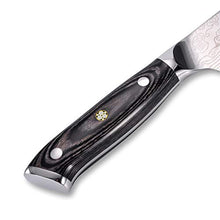 Load image into Gallery viewer, 8 inch Chef's Knife - SMTENG High Carbon German Steel Kitchen Knife - Full Tang Design Ergonomic Handle - Professional Cooking Carving Knives
