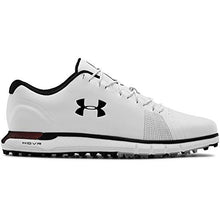 Load image into Gallery viewer, Under Armour Men's HOVR Fade Spikeless Golf Shoe, White (100)/Black, 8.5
