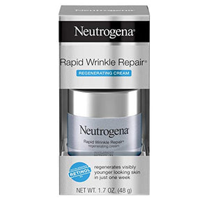Neutrogena Rapid Wrinkle Repair Retinol Regenerating Anti-Aging Face Cream & Hyaluronic Acid; Anti-Wrinkle Retinol Moisturizer & Neck Cream, with Hyaluronic Acid & Retinol, 1.7 oz