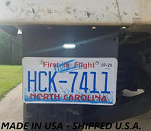 Load image into Gallery viewer, MILITARY HUMVEE LICENSE PLATE HOLDER PJ FRAME + LIGHT - NO DRILLING TO INSTALL - M998 HMMWV
