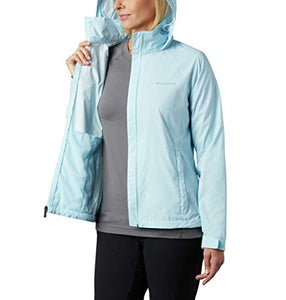 Columbia Women's Switchback III Printed Jacket, Packable, Cirrus Grey Wispy Bamboo Emboss, Medium