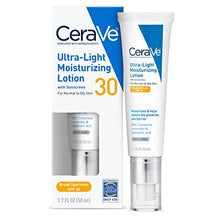 Load image into Gallery viewer, CeraVe Moisturizing Lotion SPF 30| Sunscreen and Face Moisturizer with Hyaluronic Acid &amp; Ceramides | Oil Free | 1.7 Ounce
