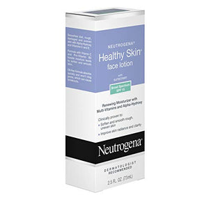 Neutrogena Healthy Skin Face Moisturizer Lotion with SPF 15 Sunscreen & Alpha Hydroxy Acid, Anti Wrinkle Cream with Glycerin, Glycolic Acid, Alpha Hydroxy, Vitamin C, Vitamin E & Vitamin B5, 2.5 fl.oz